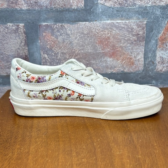 Vans Kids Cream Floral Sneakers - Picture 7 of 11